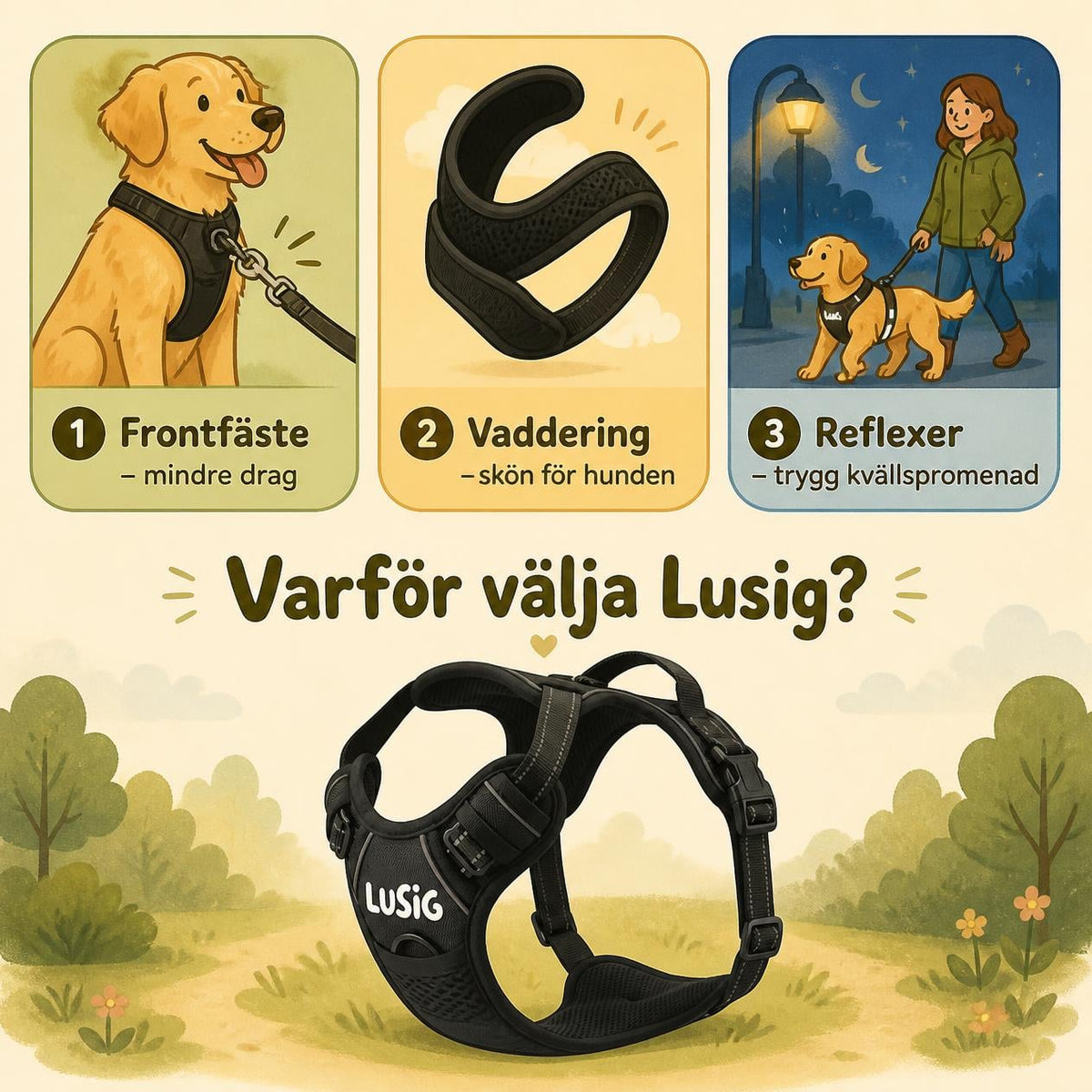 Lusigâą Anti-Drag Hundsele